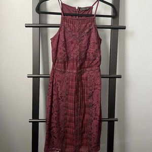 Wine Lace Dress (S)